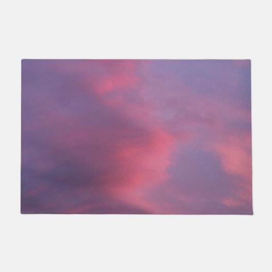 Blauwe Roze Wolken Deurmat (Voorkant)
