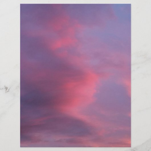 Blauwe Roze Wolken Flyer (Voorkant)