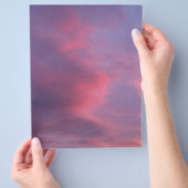 Blauwe Roze Wolken Flyer (Hand)