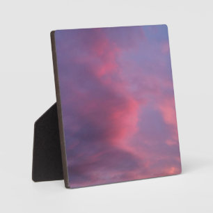 Blauwe Roze Wolken Fotoplaat