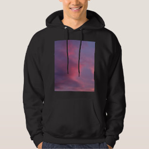 Blauwe Roze Wolken Hoodie