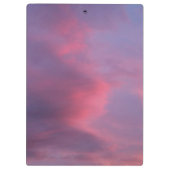 Blauwe Roze Wolken Klembord (Achterkant)
