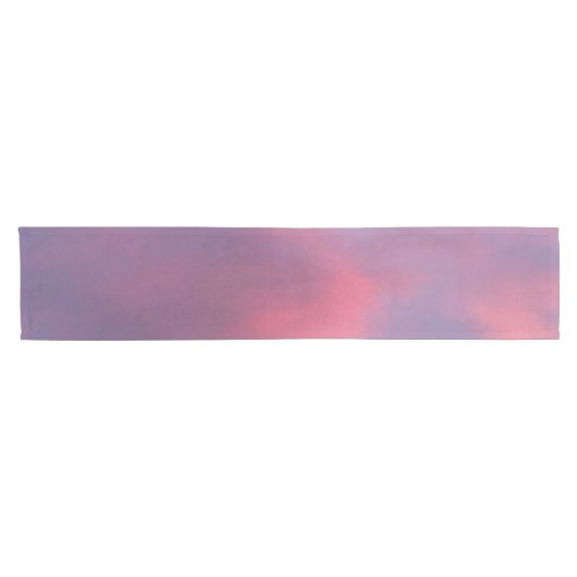 Blauwe Roze Wolken Korte Tafelloper (Horizontaal)
