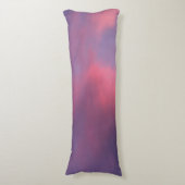 Blauwe Roze Wolken Lichaamskussen (Voorkant Verticaal)