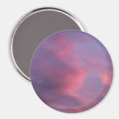 Blauwe Roze Wolken Magneet (Voorkant / Achterkant)