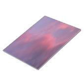 Blauwe Roze Wolken Notitieblok (Schuin)