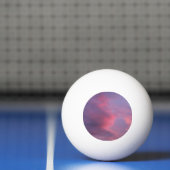 Blauwe Roze Wolken Pingpongbal (Net)
