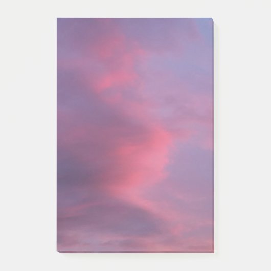 Blauwe Roze Wolken Post-it® Notes (Voorkant)
