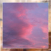Blauwe Roze Wolken Raamsticker (Vel 2)