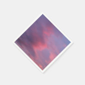 Blauwe Roze Wolken Servet (Hoek)