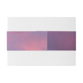 Blauwe Roze Wolken Uitnodigingen Wikkel (Achterkant Voorbeeld)