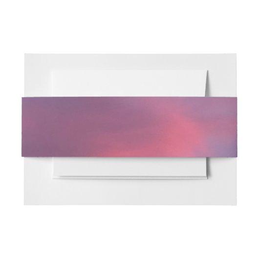 Blauwe Roze Wolken Uitnodigingen Wikkel (Voorkant Voorbeeld)