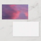 Blauwe Roze Wolken Visitekaartje (Voorkant / Achterkant)