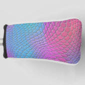 Blauwe roze zeemeervis op schaal van vis golfheadcover (Voorkant)