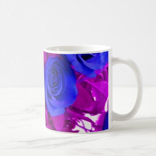 Blauwe Rozen 2 Mok (Rechts)