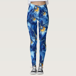 Blauwe Rozen, aangepaste Leggings voor het Floral 