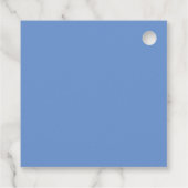 Blauwe Rozen Bedankjes Labels (Achterkant)