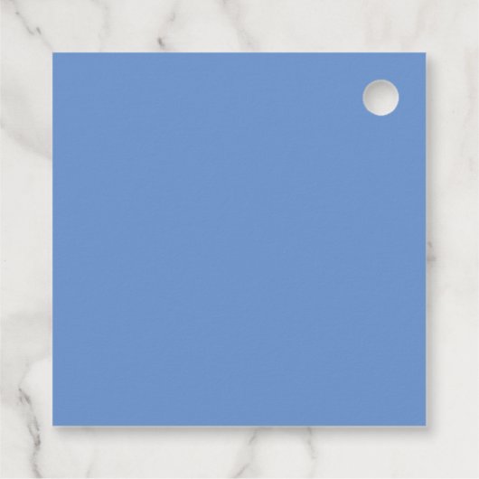 Blauwe Rozen Bedankjes Labels (Achterkant)