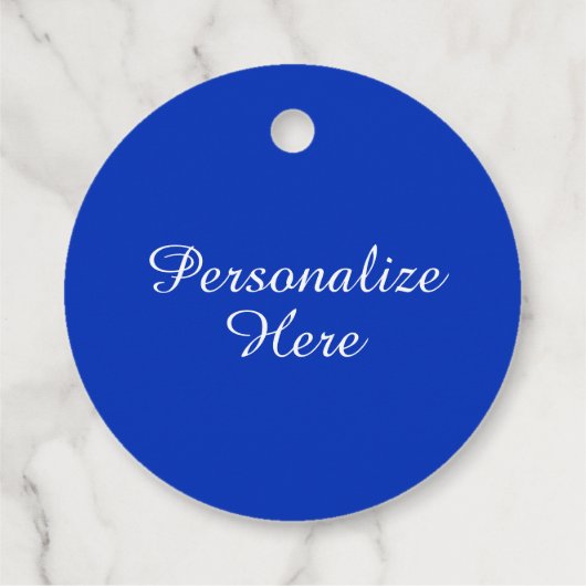 Blauwe rozen bloem bedankjes labels (Achterkant)