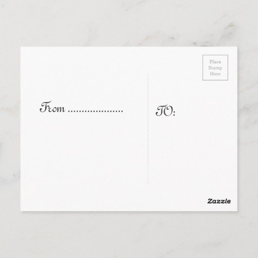 Blauwe rozen bloem briefkaart (Achterkant)