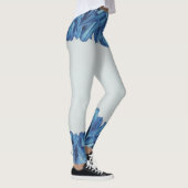 Blauwe rozen bloemblaadjes leggings (Rechts)