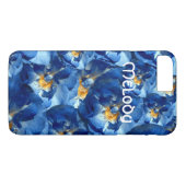 Blauwe Rozen Bloemen Foto iPhone 8/7, Amper daar Case-Mate iPhone Case (Achterkant (Horizontaal))