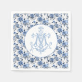 Blauwe Rozen Bloemen Marian Cross Religious Mary Servet (Voorkant)