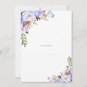 Blauwe Rozen Bloemen Verrassing 100ste Verjaardags Kaart (Achterkant)