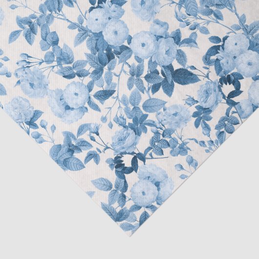 Blauwe Rozen  Botanische Tuin Tissuepapier (Detail)