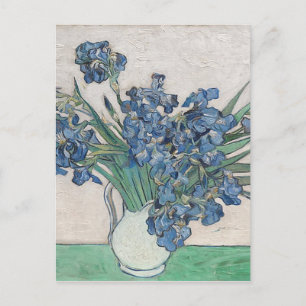 Blauwe rozen briefkaart