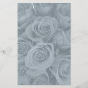 blauwe rozen briefpapier