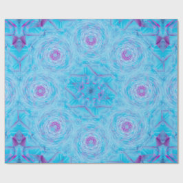 Blauwe Rozen Broche Cadeaupapier