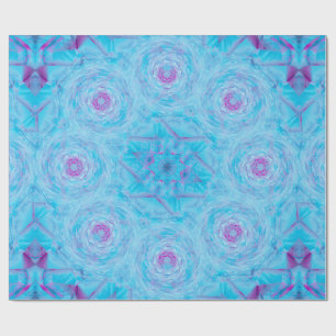 Blauwe Rozen Broche Cadeaupapier