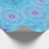 Blauwe Rozen Broche Cadeaupapier (Hoek)