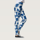 Blauwe Rozen Broek Leggings (Rechts)