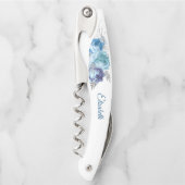 Blauwe Rozen bruidsmeisje Kurkentrekker (Voorkant)