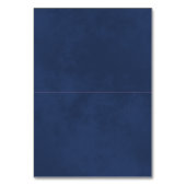 Blauwe Rozen Bruiloft DIY Vouw Plaats Kaart w / Ti (Achterkant)