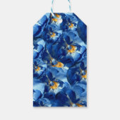 Blauwe rozen Cadeau Labels Cadeaulabel (Achterkant)