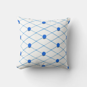 Blauwe Rozen Criss Cross Quilt Patroon Kussens