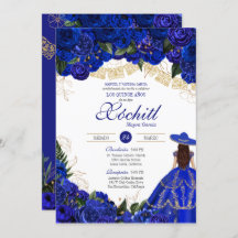Blauwe Rozen Elegant Charro Quinceanera