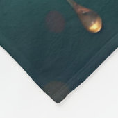 Blauwe Rozen en Christelijk Kruis Fleece Deken (Hoek)