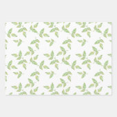 Blauwe Rozen en gebladerte Inpakpapier Vel (Voorkant 2)