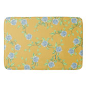 Blauwe Rozen en groene wijnstokken, aangepaste bad Badmat (Voorkant)