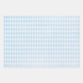 Blauwe Rozen en karbonadeklaver Inpakpapier Vel (Voorkant)