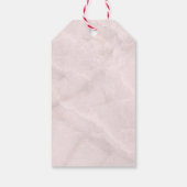 Blauwe Rozen en Kroon Bloemen Boeket Bruiloft Beda Cadeaulabel (Achterkant)