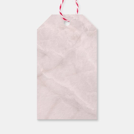 Blauwe Rozen en Kroon Bloemen Boeket Bruiloft Beda Cadeaulabel (Achterkant)