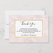 Blauwe Rozen en kroonflora Bouquet Dank u Bedankkaart (Achterkant)