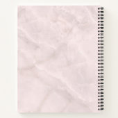 Blauwe Rozen en kroonFloral Bouquet Notitieboek (Achterkant)