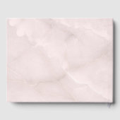 Blauwe Rozen en kroonFloral Bouquet Wedding Gastenboek (Achterkant)