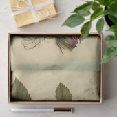 blauwe Rozen en ontkoppeling van de dragonfly Tissuepapier (Geschenk)